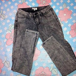 ⚡️⭐️I Love H81 Black Acid Wash jeans ☠️ S/P